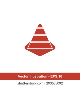 Very Useful Icon Of Construction Cone. Eps-10.