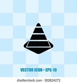 Very Useful Icon Of Construction Cone. Eps-10.