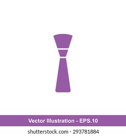Very Useful Icon Of Cosmetic Brush. Eps-10.