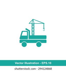 Very Useful Icon Of Crane. Eps-10.