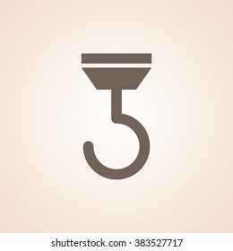 Very Useful Icon of Crane Hook for Web & Mobile. Eps-10.
