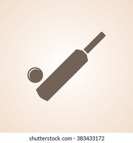 Very Useful Icon of Cricket Bat & Ball for Web & Mobile. Eps-10.