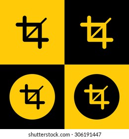 Very Useful Icon Of Crop Tool. Eps-10.