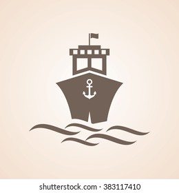Very Useful Icon of  Cruise or Ship for Web & Mobile. Eps-10.
