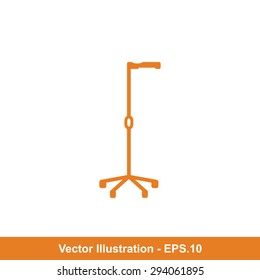 Very Useful Icon Of Crutches. Eps-10.