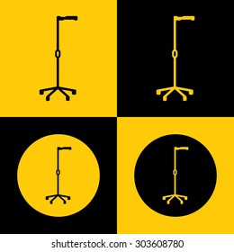 Very Useful Icon Of Crutches. Eps-10.