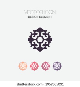 Very Useful Icon of Design Element - ornament, flower, icon, flower