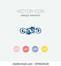 Very Useful Icon of Design Element - ornament, flower, icon, flower, construction, art