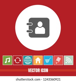 Very Useful Icon Of Diary With Bonus Icon. Very Useful For Software, Mobile App & Web.
