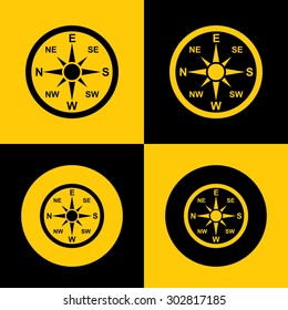 Very Useful Icon Of Direction Compass. Eps-10.