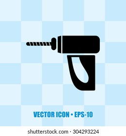Very Useful Icon Of Drill Machine. Eps-10.