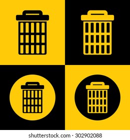 Very Useful Icon Of Dustbin-Recycle Bin. Eps-10.