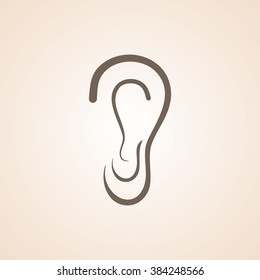 Very Useful Icon of Ear for Web & Mobile. Eps-10.