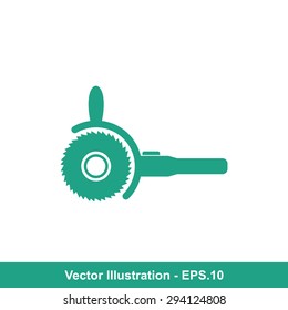 Very Useful Icon Of Electric Saw. Eps-10.
