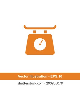 Very Useful Icon Of Electronic Scale. Eps-10.