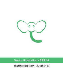 Very Useful Icon Of Elephant. Eps-10.