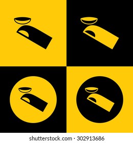 Very Useful Icon Of Eye Contact Lens. Eps-10.