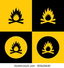 Very Useful Icon Of Fire. Eps-10.