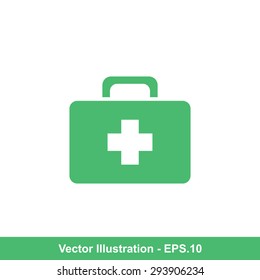 Very Useful Icon Of First Aid Box. Eps-10.