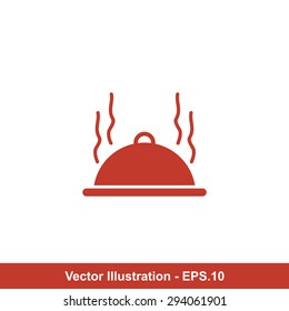 Very Useful Icon Of Food Cover. Eps-10.