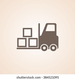 Very Useful Icon of Forklift  for Web & Mobile. Eps-10.