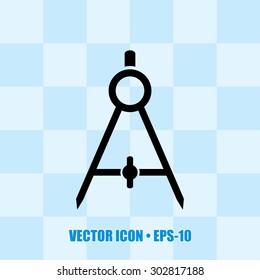 Very Useful Icon Of Geometry Compass. Eps-10.