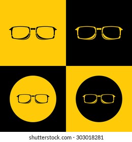 Very Useful Icon Of Glasses. Eps-10.