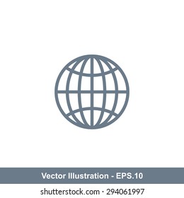 Very Useful Icon Of Globe. Eps-10.