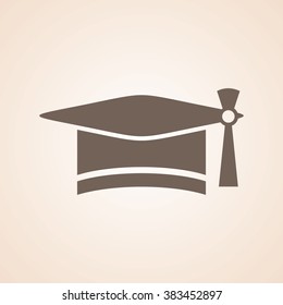 Very Useful Icon of Graduation Cap for Web & Mobile. Eps-10.