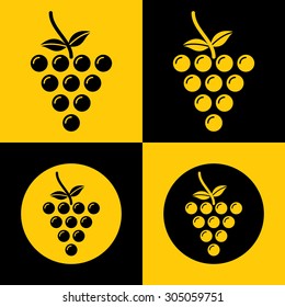 Very Useful Icon Of Grapes. Eps-10.