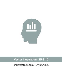 Very Useful Icon Of Graph & Head. Eps-10.
