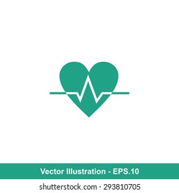 Very Useful Icon Of Heart. Eps-10.