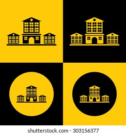 Very Useful Icon Of Hospital. Eps-10.