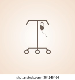 Very Useful Icon of IV Stand for Web & Mobile. Eps-10.