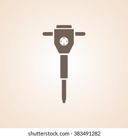 Very Useful Icon of Jack hammer for Web & Mobile. Eps-10.