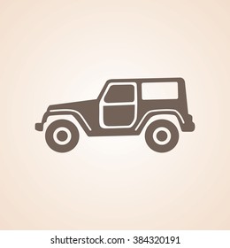 Very Useful Icon of Jeep for Web & Mobile. Eps-10.