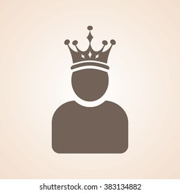 Very Useful Icon of King for Web & Mobile. Eps-10.