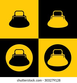 Very Useful Icon Of Ladies Purse/Hand Bag. Eps-10.