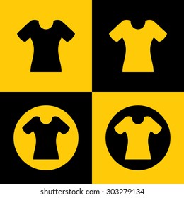 Very Useful Icon Of Ladies T-Shirt. Eps-10.
