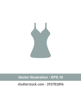 Very Useful Icon Of Ladies Vest . Eps-10.