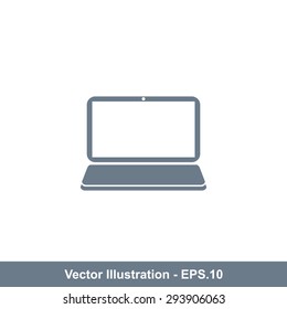 Very Useful Icon Of Laptop. Eps-10.