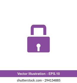 Very Useful Icon Of Lock. Eps-10.