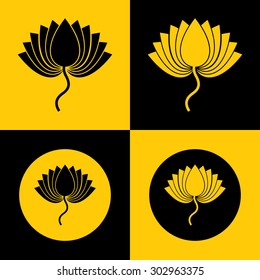 Very Useful Icon Of Lotus. Eps-10.