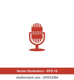 Very Useful Icon Of Microphone. Eps-10.