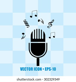 Very Useful Icon Of Microphone For Web & Mobile. Eps-10.