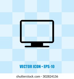 Very Useful Icon Of Monitor. Eps-10.