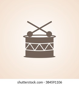 Very Useful Icon of Music Drum for Web & Mobile. Eps-10.