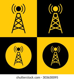 Very Useful Icon Of Network Tower. Eps-10.