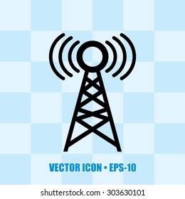 Very Useful Icon Of Network Tower. Eps-10.