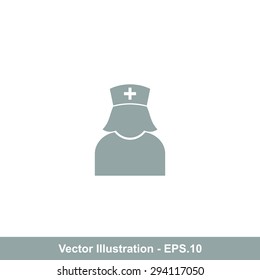 Very Useful Icon Of Nurse. Eps-10.